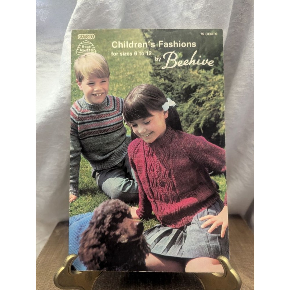 Beehive Knitting Pattern Book Children's Fashions for sizes 6 to 12 Book no. 116